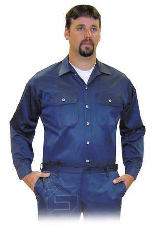 Navy Blue VINEX® Shirt - Button Front