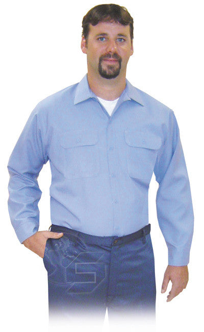 Medium Blue VINEX® Shirt - Button Front